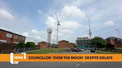 Council flats ‘tops off’ after years of delays