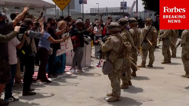 Tensions Mount As Anti-ICE Demonstrators Confront National Guard Troops In L.A.