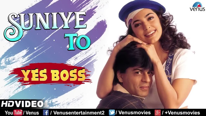 Suniye To - HD VIDEO _ Shah Rukh Khan & Juhi Chawla _ Yes Boss _ 90's  Song