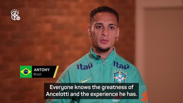 Antony honoured to work with 'great' Ancelotti