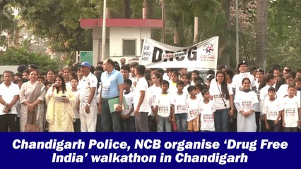 Chandigarh Police, NCB organise ‘Drug Free India’ walkathon in Chandigarh