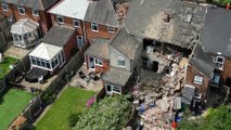 Drone footage shows extent of suspected Derbyshire gas explosion