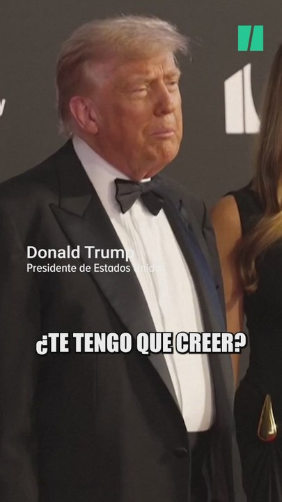 "Eso lo dices tú, no tengo por qué creerte", Trump pone en entredicho a una periodista que le había preguntado por las protestas al ICE