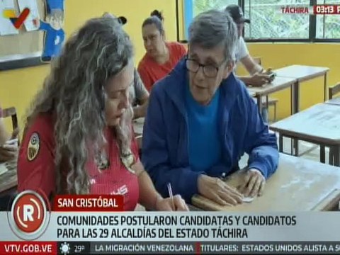 Venezolanos postularon a sus candidatos y candidatas para los comicios del 27-Jul