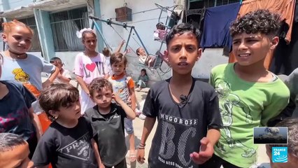 Niños palestinos celebran Eid al-Adha en medio de la destrucción de la guerra