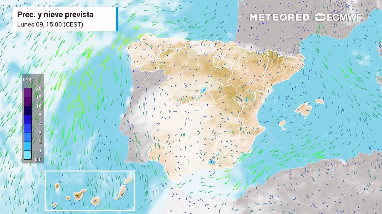 En las próximas horas se esperan tormentas en muchas zonas de España