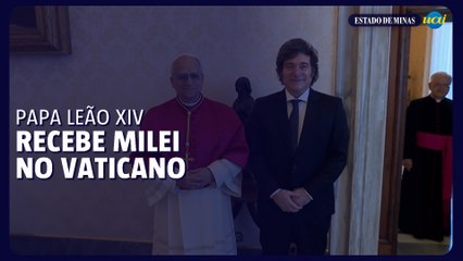Papa Leão XIV recebe Milei no Vaticano e ressalta luta contra a pobreza