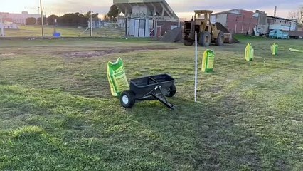 Antes y después de la cancha auxiliar de Comercial