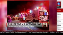 Muere un grupo de comerciantes tras volcadura de una camioneta en Puebla