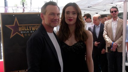 Marina Squerciati attends Christian Slater's Hollywood Walk of Fame star unveiling ceremony