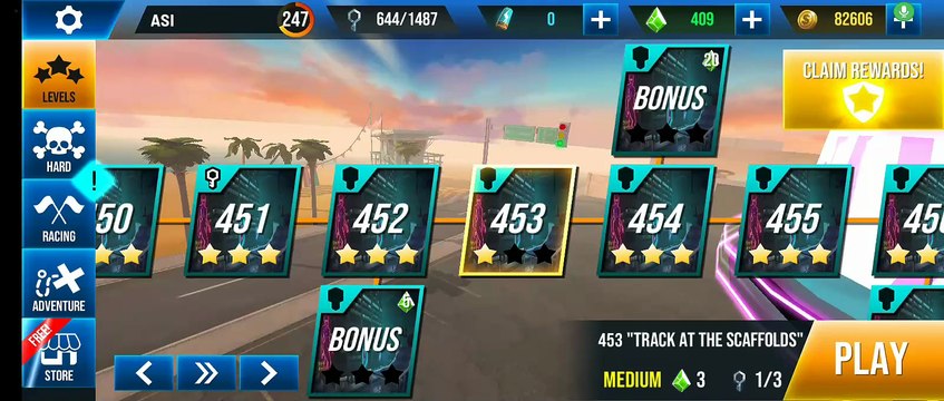 Stunt Car Extreme Level 453 TRACK AT THE SCAFFOLDS