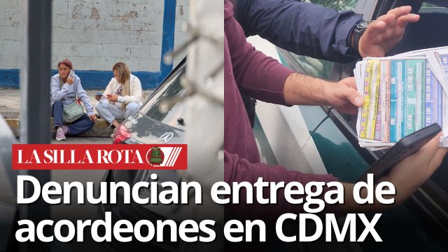 Funcionarias señaladas por repartir acordeones en elección judicial de la CDMX
