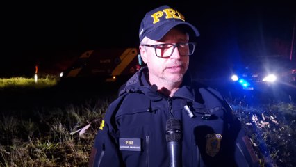 "Mãe e filho saíram de MT e seguiam para Salto do Lontra" diz PRF após grave acidente registrado na BR-163