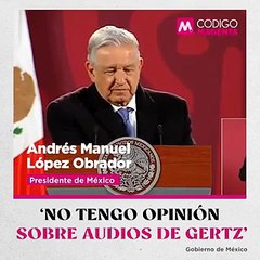 ‘No tengo opinión sobre audios de Gertz’