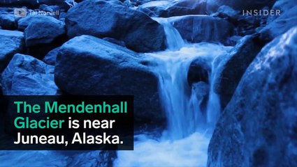 Alaska is home to a cave inside of a giant glacier