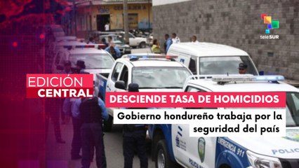 Desciende la tasa de homicidios en Honduras