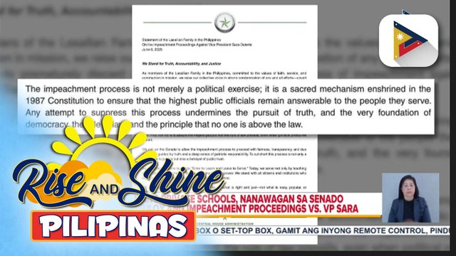 Makabayan Bloc, nagtungo sa labas ng senado para tuligsain ang posisyon ni SP Escudero sa impeachment trial ni VP Duterte