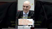 Advogado pede atraso na sessão para jantar e Moraes ironiza: 'Tomar um belo brunch' #shorts