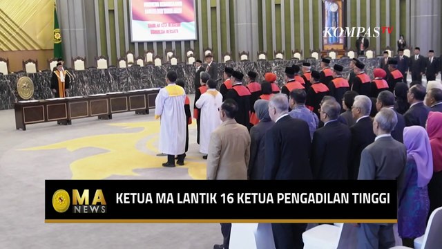Momen 16 Ketua Pengadilan Tinggi Dilantik, Ketua MA Sunarto Tekankan Integritas | MA NEWS