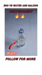 water vs eno experiment 🔥