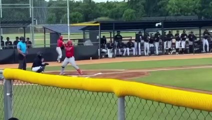 Gabriel Davalillo conecta su primer hit en Ligas Menores