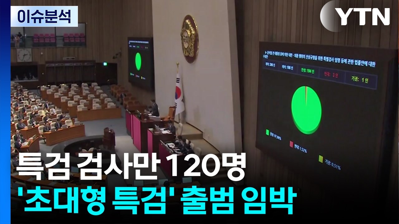 [시사정각] 특검 검사만 120명 '초대형 특검' 출범 임박...국민의힘 운명은? /...