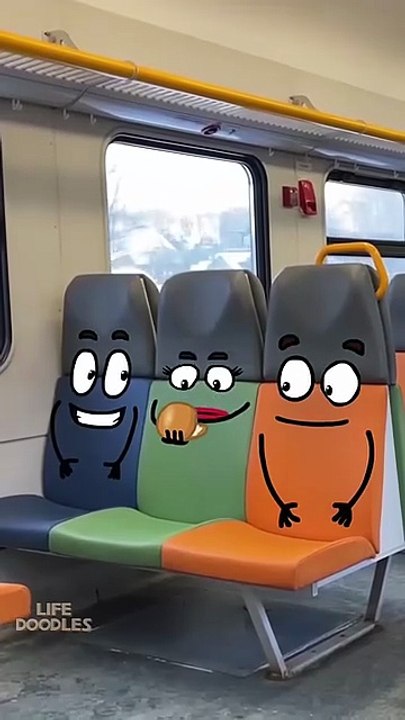 Life Doodles  3 seats 😂 #lifedoodles #shorts #doodle #prank #pranks #shortvideo #cartoon