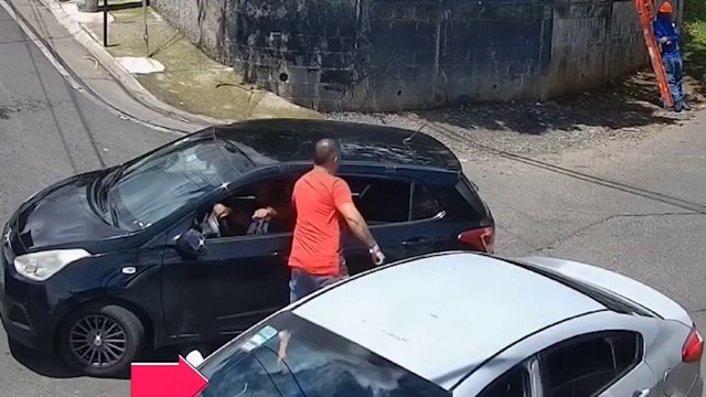 tn7-Enfrentamiento entre choferes en Escazú terminó con la detención de ambos sujetos-090625