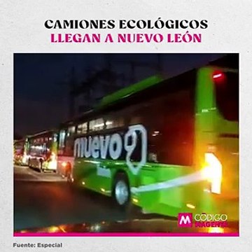 Camiones ecológicos llegan a Nuevo León