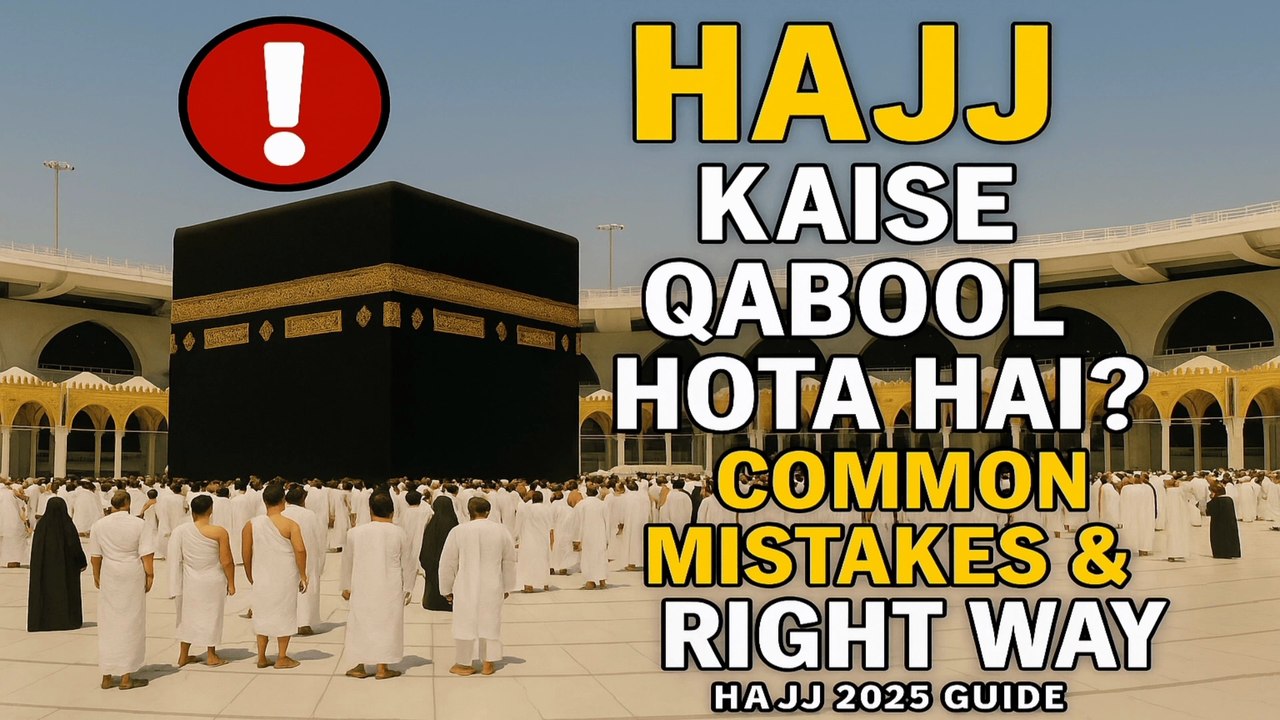 Hajj Kaise Qabool Hota Hai? Common Mistakes & Right Way | Hajj 2025 Guide