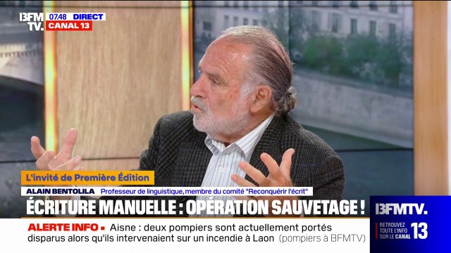 Rien n'est perdu : Alain Bentolila, membre du comité Reconquérir l'écrit , détaille les propositions qu'il fera à François Bayrou en faveur de l'écriture à l'école