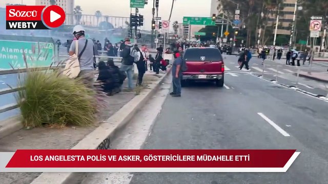 Los Angeles'ta polis ve asker, göstericilere müdahele etti