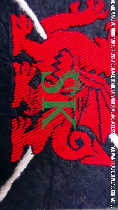 Hand Embroidered Welsh Rowing Badges, Custom Made Badges Supplier, Rowing Patches