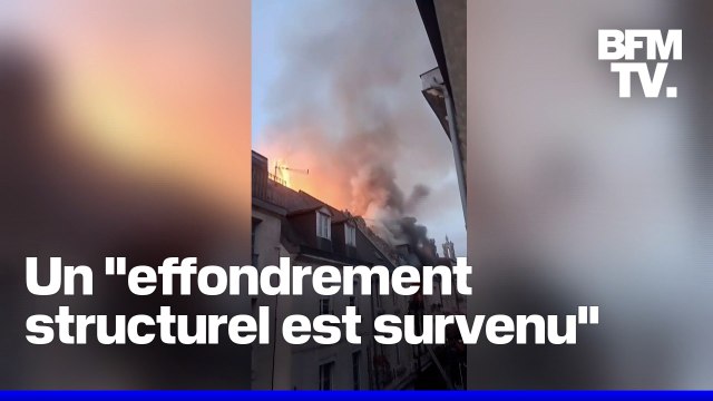 Deux pompiers portés disparus après avoir été ensevelis sous les décombres d'un immeuble en feu à Laon