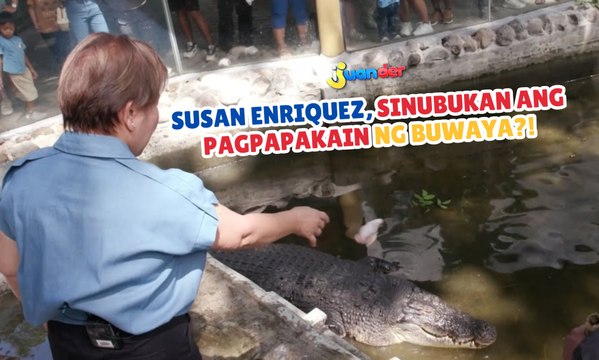 Susan Enriquez, sinubukan ang pagpapakain ng buwaya?! | I Juander