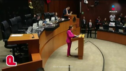 Noroña se equivocó al pronunciar el nombre de la senadora Carolina Viggiano