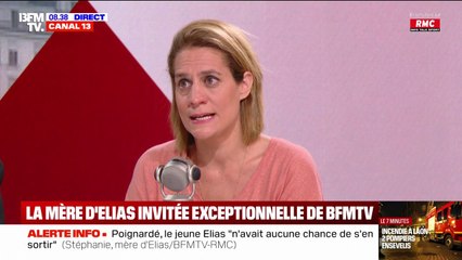 "J'ai eu de la chance de pouvoir parler à mon enfant et de l'apaiser", confie la mère d'Elias