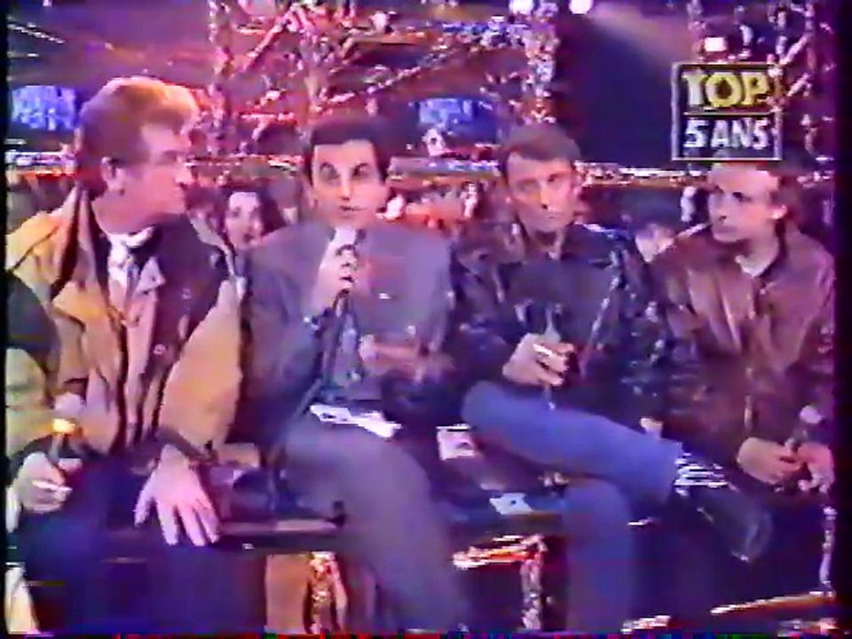 Johnny Hallyday, Eddy Mitchell, Michel Sardou – Interview Les Enfoirés (Canal+ Top 5 Ans, 04 novembre 1989)