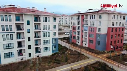 Bakan Kurum yeni inşa edilen afet konutlarını paylaştı