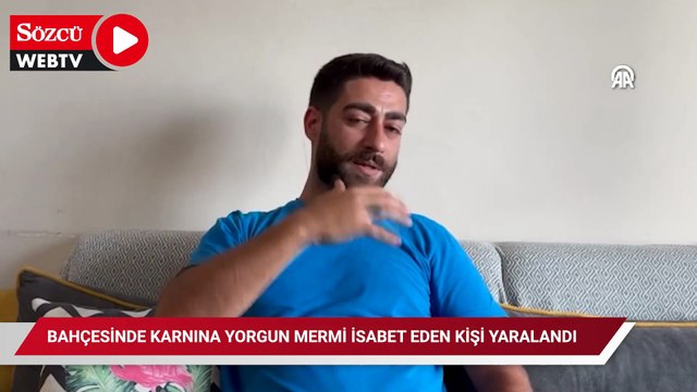 Arabasının bagajından su almak isteyen öğretmenin karnına yorgun mermi isabet etti