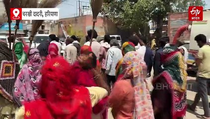 चरखी दादरी में सफाई कर्मचारियों का हल्ला बोल, मांगें नहीं मानने पर सरकार को दी चेतावनी