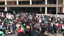 Violenti scontri tra manifestanti americani e polizia a Los Angeles