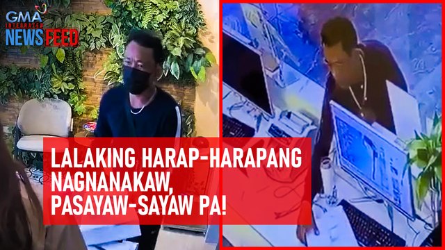 Lalaking harap-harapang nagnanakaw, pasayaw-sayaw pa! | GMA Integrated Newsfeed