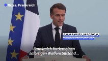 Macron: Gaza-Blockade durch Israel ist 
