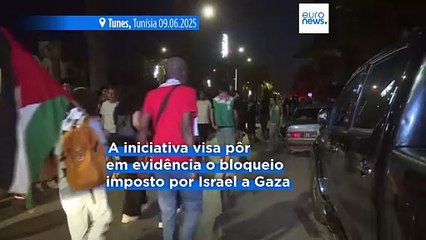 Caravana parte da Tunísia para Gaza por terra para protestar contra bloqueio israelita
