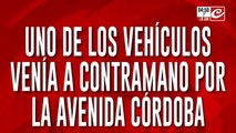 Violento choque entre taxi y auto en pleno Barrio Norte