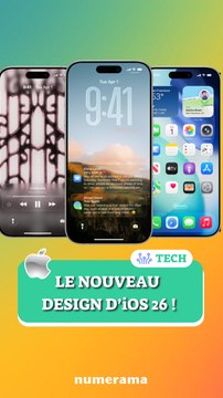 Découvrez le nouveau design d'iOS 26 !