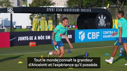Brésil - Antony : "Honoré de travailler avec Ancelotti"
