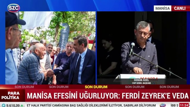 Özgür Özel'den Ferdi Zeyrek'e zor veda: Gözyaşlarına boğuldu