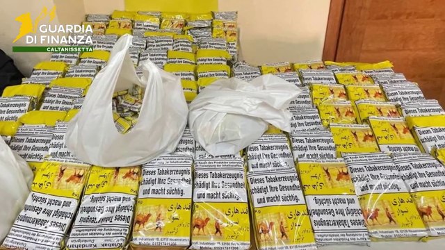 Contrabbando di tabacco a Caltanissetta, sequestrati 20 chili